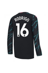 Manchester City Rodri Hernandez #16 Jalkapallovaatteet Kolmaspaita 2023-24 Pitkähihainen